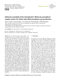 Article Processing Charges for This Open-Access Depth, Rendering Deeper and Older OM Bioavailable for Mi- Publication Were Covered by a Research Crobial Decomposition