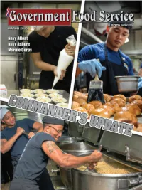 Marine Corps Food Service and Subsistence Program