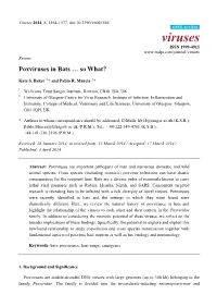 Poxviruses in Bats … So What?