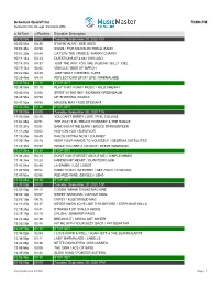 Schedule Quickprint TKRN-FM