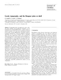 Geoid, Topography, and the Bouguer Plate Or Shell