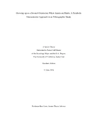 Growing up As a Second-Generation White American Hindu: a Symbolic Interactionist Approach to an Ethnographic Study