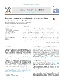 Nonrandom Geomagnetic Reversal Times and Geodynamo Evolution ∗ Peter Olson A, , Linda A
