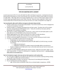 Tips for Assisting with Laundry