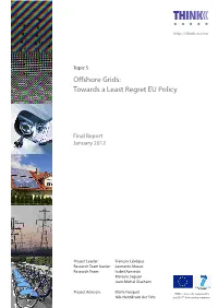 Topic 5 Offshore Grids: Towards a Least Regret EU Policy