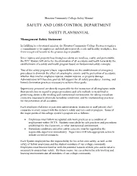Safety and Loss Control Department