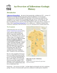 Yellowstone Geologic History Introduction