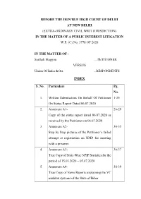 (Extra-Ordinary Civil Writ Jurisdiction) in the Matter of a Public Interest Litigation W.P