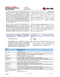 Product Appendix 1 Software and Support Subscriptions 产品附录1 软件和支持订阅