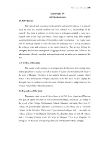 Chapter - Iv Methodology 4.1