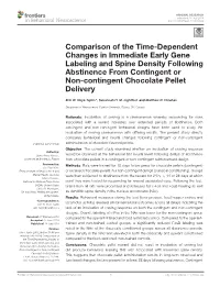 Comparison of the Time-Dependent Changes in Immediate Early Gene