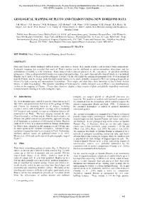 Geological Mapping of Pluto and Charon Using New Horizons Data