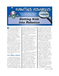 Getting Kids Into Robotics