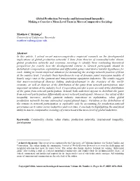 Global Production Networks and International Inequality: Making a Case for a Meso-Level Turn in Macro-Comparative Sociology