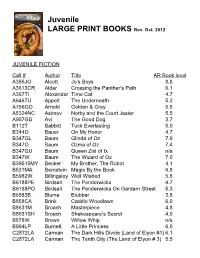 Juvenile Large Type Books
