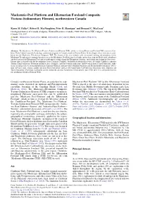 Mackenzie–Peel Platform and Ellesmerian Foreland Composite Tectono-Sedimentary Element, Northwestern Canada