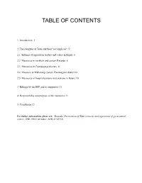 Table of Contents