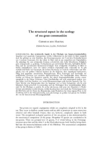 The Structural Aspect in the Ecology of Sea-Grass Communities