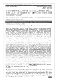 A Character Analysis in Jane Austen's Emma and Amy Heckerling's Clueless Through Intertextuality