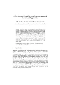 A Convolutional Neural Networks Denoising Approach for Salt and Pepper Noise