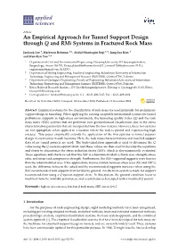 An Empirical Approach for Tunnel Support Design Through Q and Rmi Systems in Fractured Rock Mass