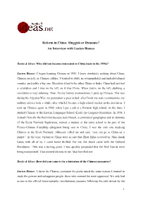 An Interview with Lucien Bianco