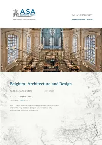 Belgium: Architecture and Design