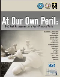 Dod Risk Assessment in a Post-Primacy World