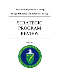 Eere Strategic Program Review