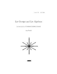 Lie Groups and Lie Algebras