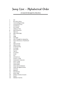 Alphabetical Order (Created & Managed by Manyfist)