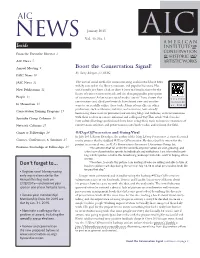 Boost the Conservation Signal! by Suzy Morgan, for EMG FAIC News 10
