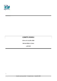 Compte-Rendu Du 16.07.2020