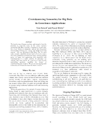Crowdsourcing Semantics for Big Data in Geoscience Applications