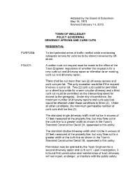 Engineering Division Driveway Aprons and Curb Cut Policy