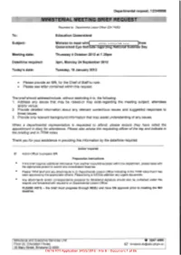 File E - Document 1 of 86 ··Minister's Office File Rer