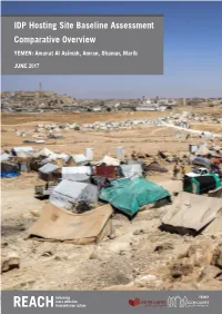 IDP Hosting Site Baseline Assessment Comparative Overview
