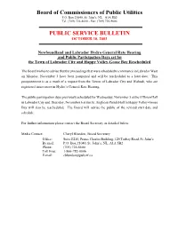 Lab Hearing Rescheduled 10-30-03