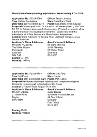 Week Ending 5Th October 2020