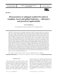 Best Practices to Mitigate Seabird Bycatch in Longline, Trawl and Gillnet Fisheries — Efficiency and Practical Applicability