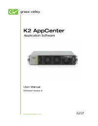 K2 Appcenter User Manual 5 Contents