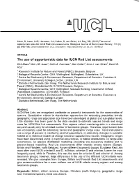 The Use of Opportunistic Data for IUCN Red List Assessments