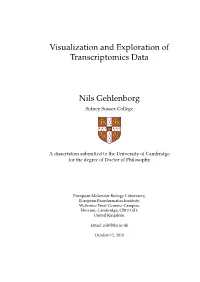 Visualization and Exploration of Transcriptomics Data Nils Gehlenborg