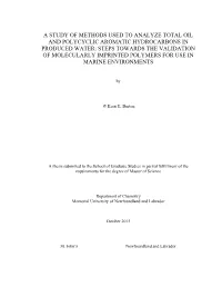 A Study of Methods Used to Analyze Total Oil And