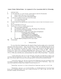 Guam's Future Political Status: an Argument for Free Association with U.S. Citizenship I. II. A. Guam's Early Days As A