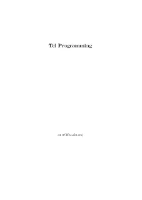 Tcl Programming