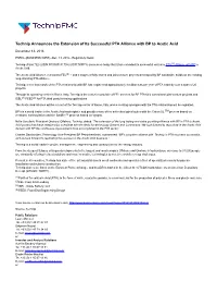 Technip Announces the Extension of Its Successful PTA Alliance with BP to Acetic Acid