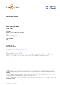 University of Dundee When Peter Met Sergei Hoyle, Brian