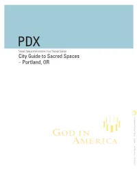 City Guide to Sacred Spaces – Portland, OR