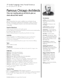 Famous Chicago Architects How Can Reading About Architects Give Us Clues About Their Work?